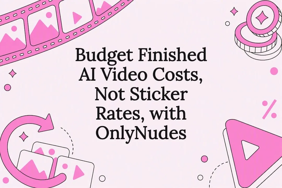 Decorative AI video cost title card